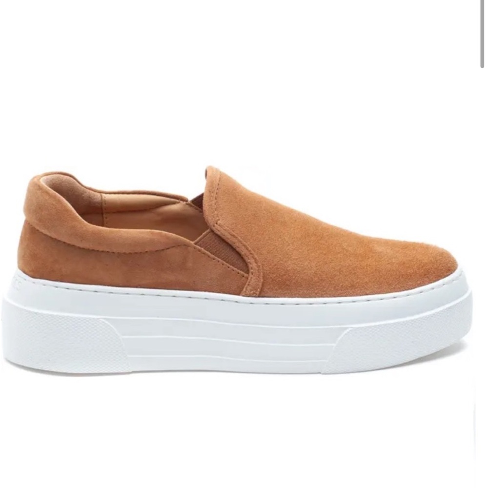 NWT J/SLIDES AILEEN Tan Silk Suede Sneaker